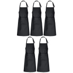 5er Pack Latzschürzen 100 x 80 cm schwarz 35%...