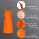 5er Pack Latzschürzen 100 x 80 cm orange 35% Baumwolle / 65% Polyester