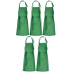 5er Pack Latzschürzen 100 x 80 cm grün 35% Baumwolle / 65% Polyester