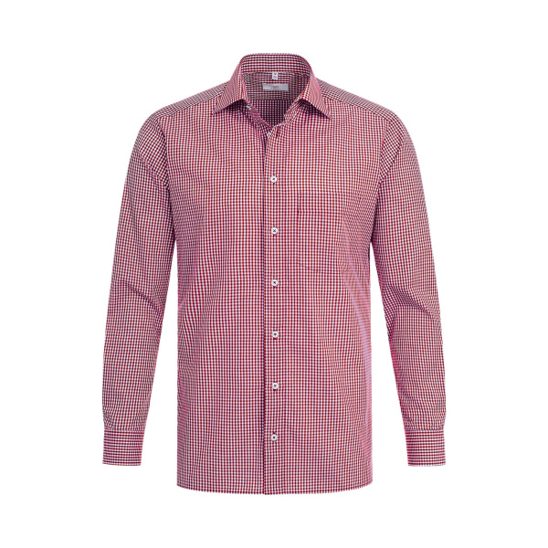 Greiff Herren-Hemd Modell 6667 rot kariert 3940