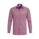 Greiff Herren-Hemd Modell 6667 bordeaux kariert 3738