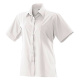 Bluse halbarm Modell 451 60% Baumwolle, 40% Polyester weiß 50