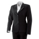 Damenblazer BASIC Fb. Modell 701 53% Polyester 43% Schurwolle 4% Elastan schwarz 52