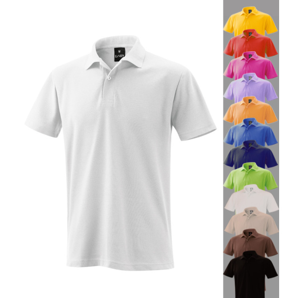 Herren Poloshirt Polo Shirt weiß XL