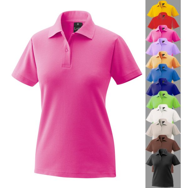 Damen Poloshirt Polo Shirt magenta S