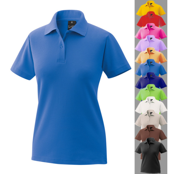 Damen Poloshirt Polo Shirt royal blau L