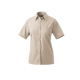 Bluse halbarm Modell 451 60% Baumwolle, 40% Polyester sand 50