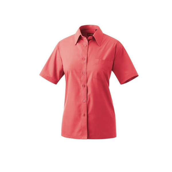 Bluse halbarm Modell 451 60% Baumwolle, 40% Polyester rot 38