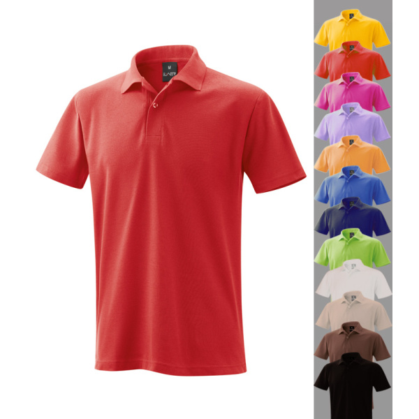 Herren Poloshirt Polo Shirt rot 4XL