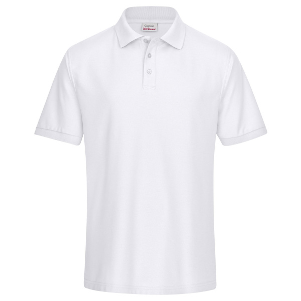 Polo-Shirt Piqué weiß XS