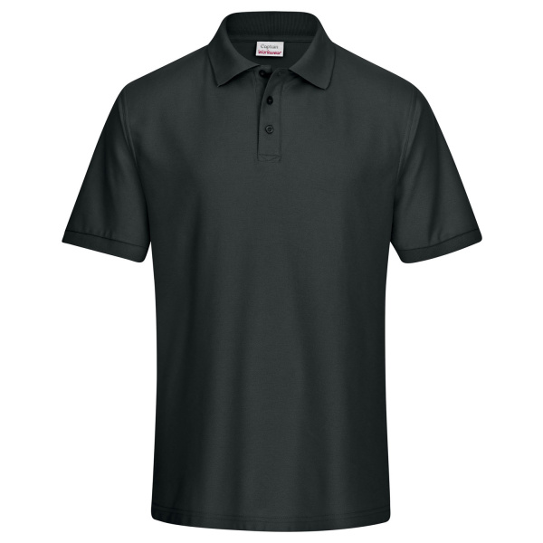 Polo-Shirt Piqué schwarz L