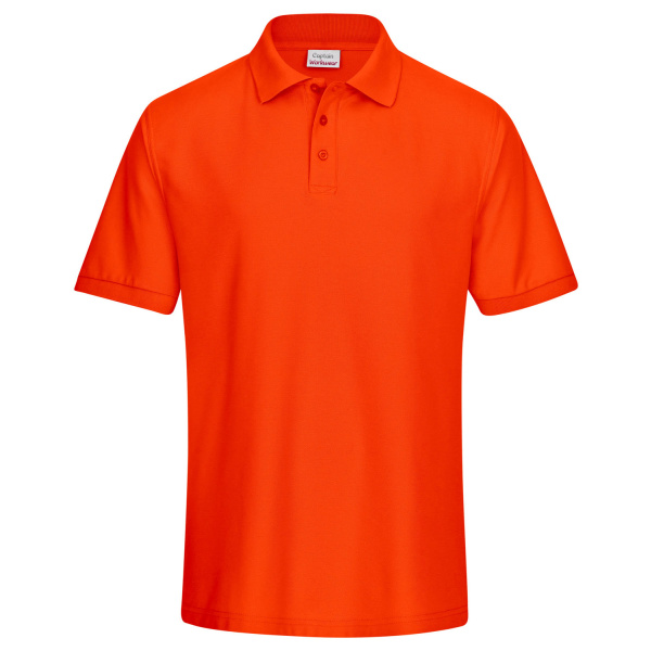 Polo-Shirt Piqué orange 4XL