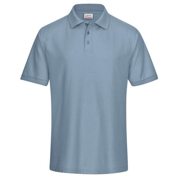 Polo-Shirt Piqué grau 2XL