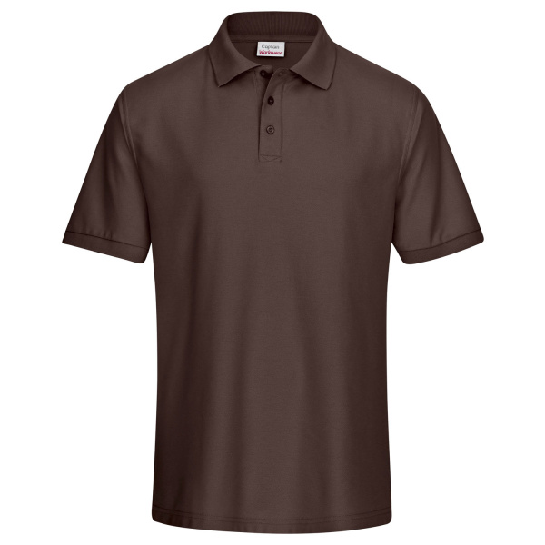 Polo-Shirt Piqué braun XL