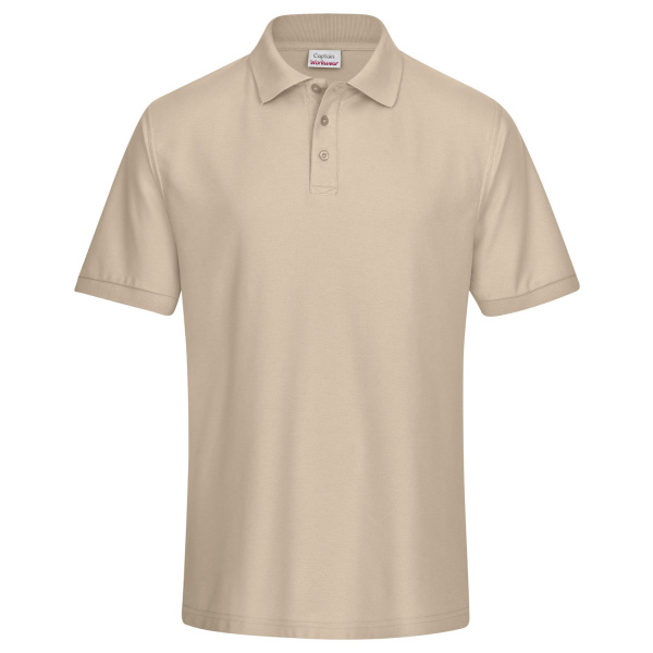 Polo-Shirt Piqué beige 5XL