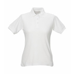 Damen Polo-Shirt Piqué weiß XS