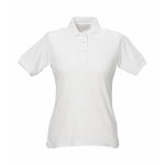 Damen Polo-Shirt Piqué weiß 5XL