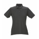 Damen Polo-Shirt Piqué schwarz M