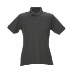 Damen Polo-Shirt Piqué schwarz XL