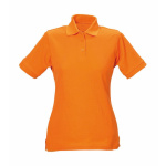 Damen Polo-Shirt Piqué orange XS