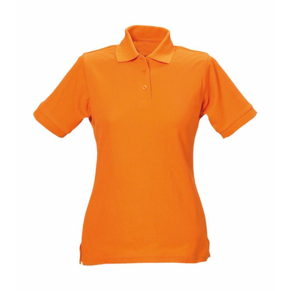 Damen Polo-Shirt Piqué orange 2XL