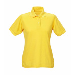 Damen Polo-Shirt Piqué gelb M