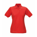 Damen Polo-Shirt Piqué rot L