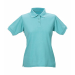 Damen Polo-Shirt Piqué türkis S