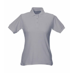 Damen Polo-Shirt Piqué grau 2XL