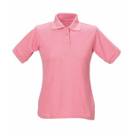 Damen Polo-Shirt Piqué pink L