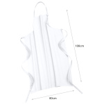 Basic Latzschürze 100x80cm | Hervorragende Taillen-Schürze für Frau & Mann | Innovative Mischung aus Baumwolle & Polyester