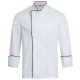 GREIFF Herren-Kochjacke  Modell 5581 weiss/Paspel schwarz Gr. XXXXL
