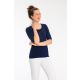 GREIFF Damen-Shirt Rundhals kurzarm Modell 6680 marine Gr. L