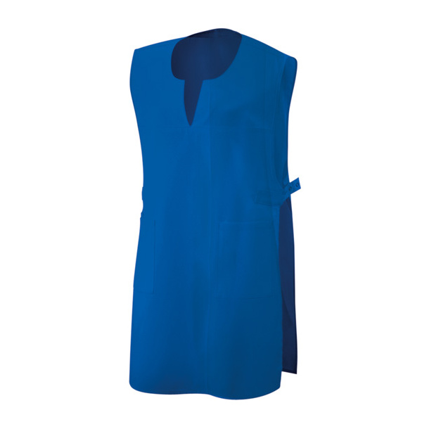 Überwurfschürze Schürze Modell 121 royal blau Größe II (44-52)