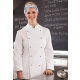 Damenkochjacke Bäcker/Kochjacke Modell 214 langarm weiß Gr. XS