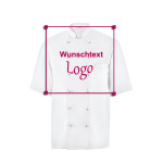 GREIFF Herren-Kochjacke Halbarm Modell 5567 weiss Gr. XXXL mit Stickerei