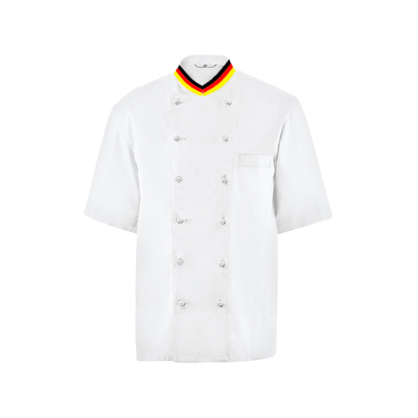 Fan-Herrenkochjacke Halbarm