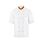 Fan-Herrenkochjacke Halbarm