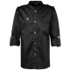 Kochjacke Bikerstyle verst.Armlänge Druckknöpfe Modell 222 schwarz Gr.S