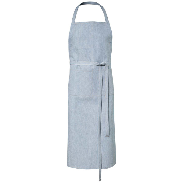 Jeans-Latzschürze Modell 137 100x75cm navy denim stripe
