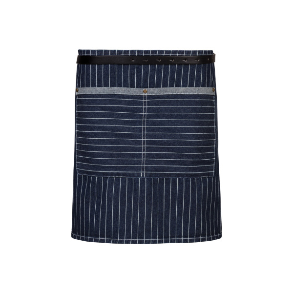 Schürze Modell 192 80x45cm denim blue stripe