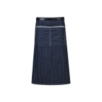 Schürze Modell 193 80x75cm denim blue stripe