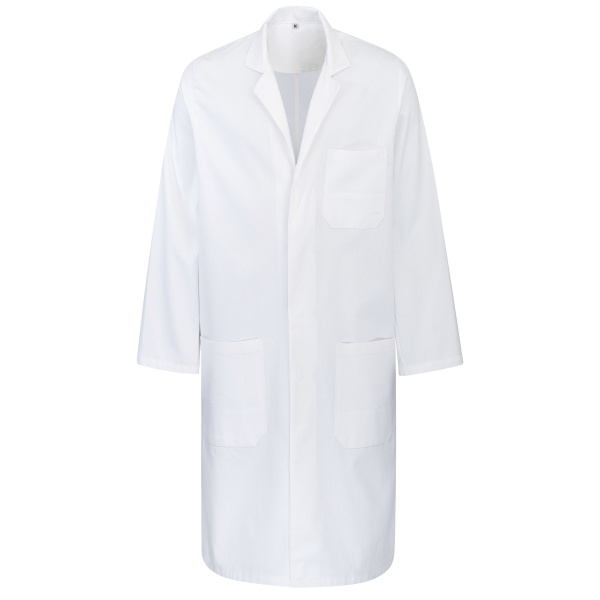 Laborkittel Unisex 100% Baumwolle in Weiß, individualisierbar