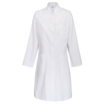 Damen-Labormantel Laborkittel weiß 100% Baumwolle XS-5XL