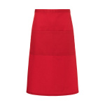 Bistroschürze Basic mit Tasche 70 x 70 cm rot
