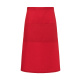 Bistroschürze Basic mit Tasche 70 x 70 cm rot