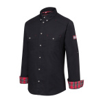 Kochhemd Button-Down ROCK CHEF®-Stage2 schwarz Gr.52