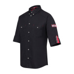 Kochhemd Button-Down ROCK CHEF®-Stage2 schwarz Gr.52