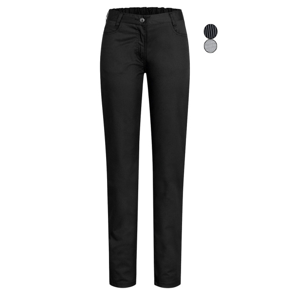 Damen-Hose 5 Pocket RF Modell 5319 s/w gemustert