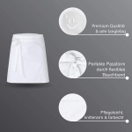 Kurzer Vorbinder für mehr Bewegungsfreiheit 50 x 80 cm einzeln weiß
